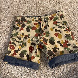 10.Deep Duck Camo Cargo Shorts Size 34 NWOT Y2K